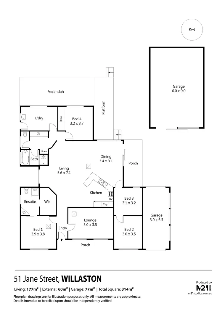 Floorplan of Homely house listing, 51 Jane Street, Willaston SA 5118