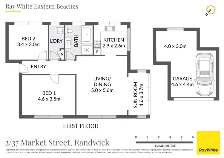 Floorplan of Homely apartment listing, 2/37 Market Street, Randwick NSW 2031