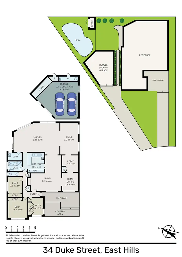 Floorplan of Homely house listing, 34 Duke Street, East Hills NSW 2213