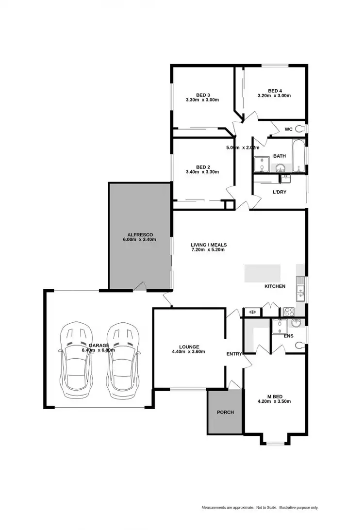 Floorplan of Homely house listing, 10 Egret Way, Thurgoona NSW 2640