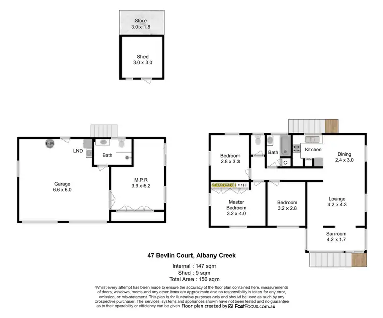 Floorplan of Homely house listing, 47 Bevlin Court, Albany Creek QLD 4035