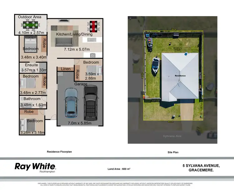 Floorplan of Homely house listing, 5 Sylvana Avenue, Gracemere QLD 4702