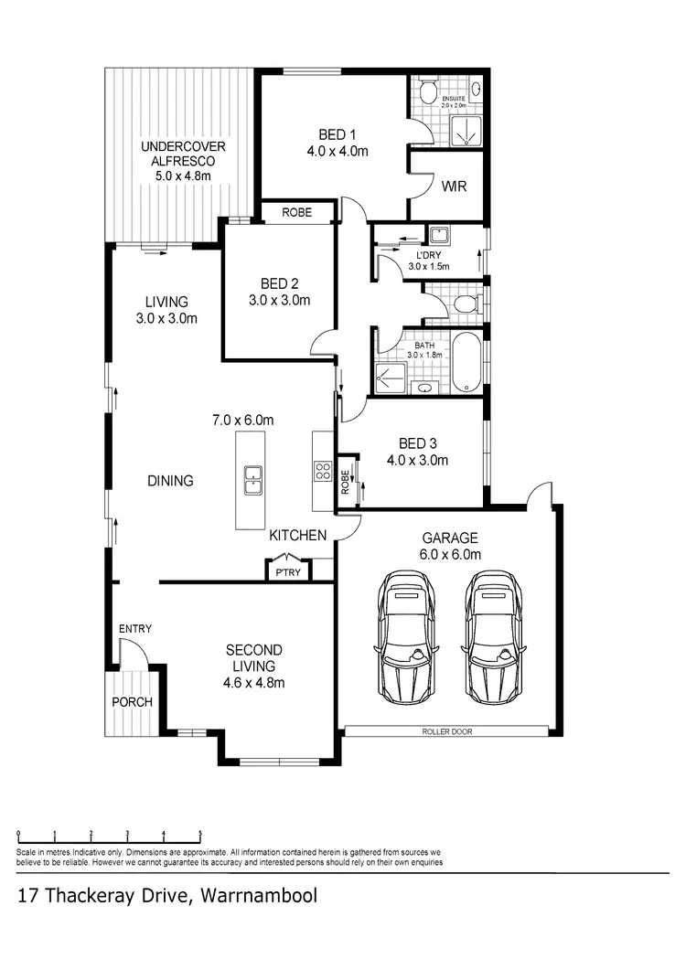 Floorplan of Homely house listing, 17 Thackeray Drive, Warrnambool VIC 3280