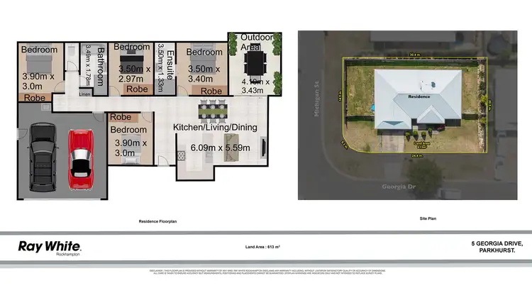 Floorplan of Homely house listing, 5 Georgia Drive, Parkhurst QLD 4702