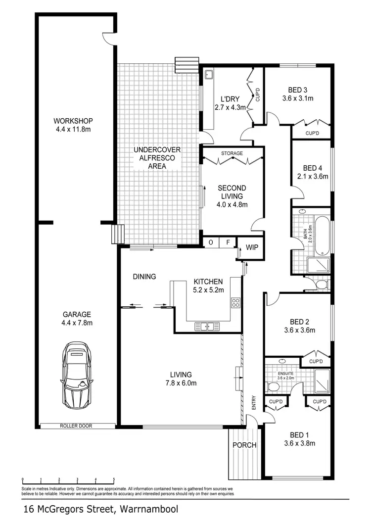 Floorplan of Homely house listing, 16 McGregors Road, Warrnambool VIC 3280