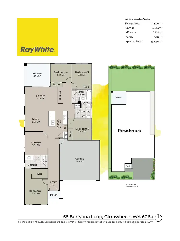 Floorplan of Homely house listing, 56 Berryana Loop, Girrawheen WA 6064