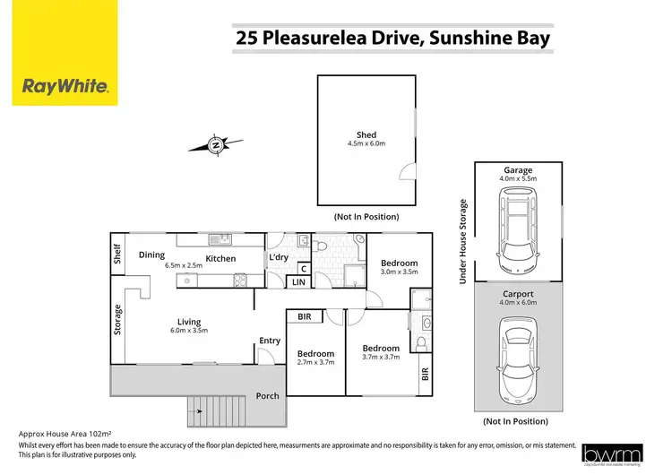 Floorplan of Homely house listing, 25 Pleasurelea Drive, Sunshine Bay NSW 2536