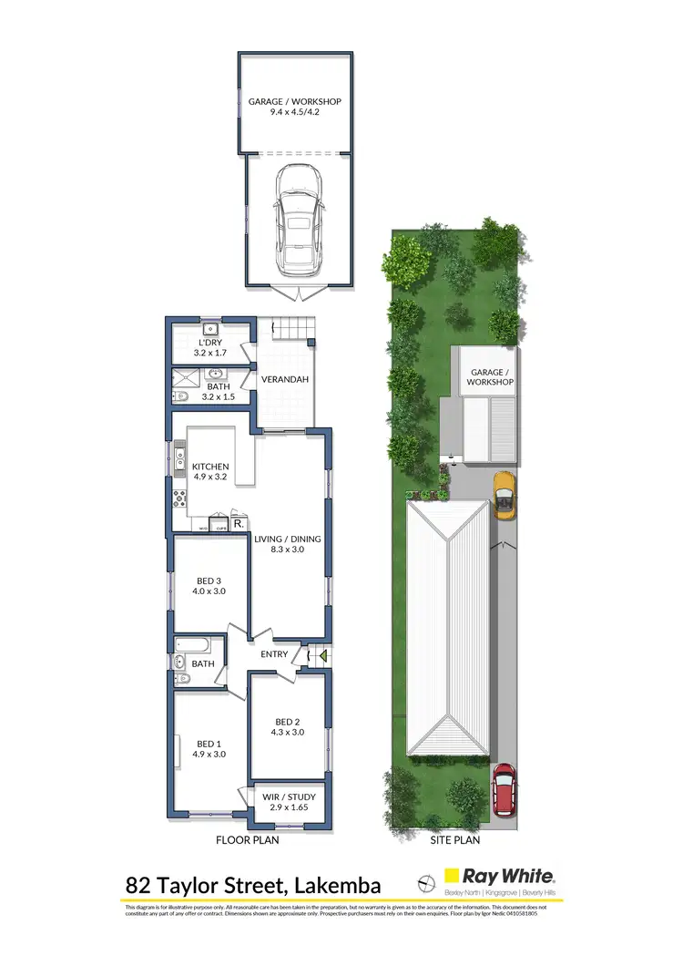 Floorplan of Homely house listing, 82 Taylor Street, Lakemba NSW 2195