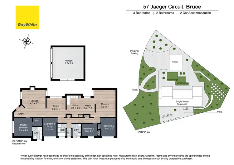 Floorplan of Homely house listing, 57 Jaeger Circuit, Bruce ACT 2617