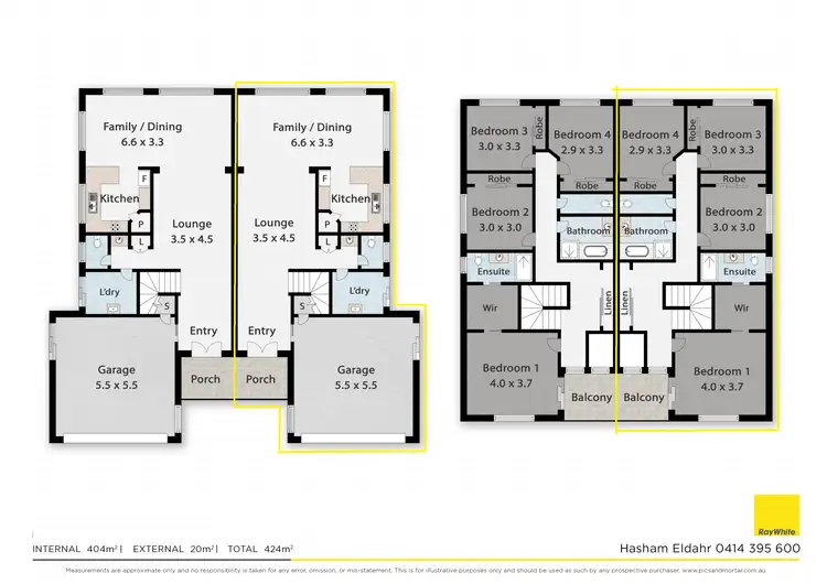 Floorplan of Homely semi-detached listing, 2/12 Crosby Avenue, Pacific Pines QLD 4211