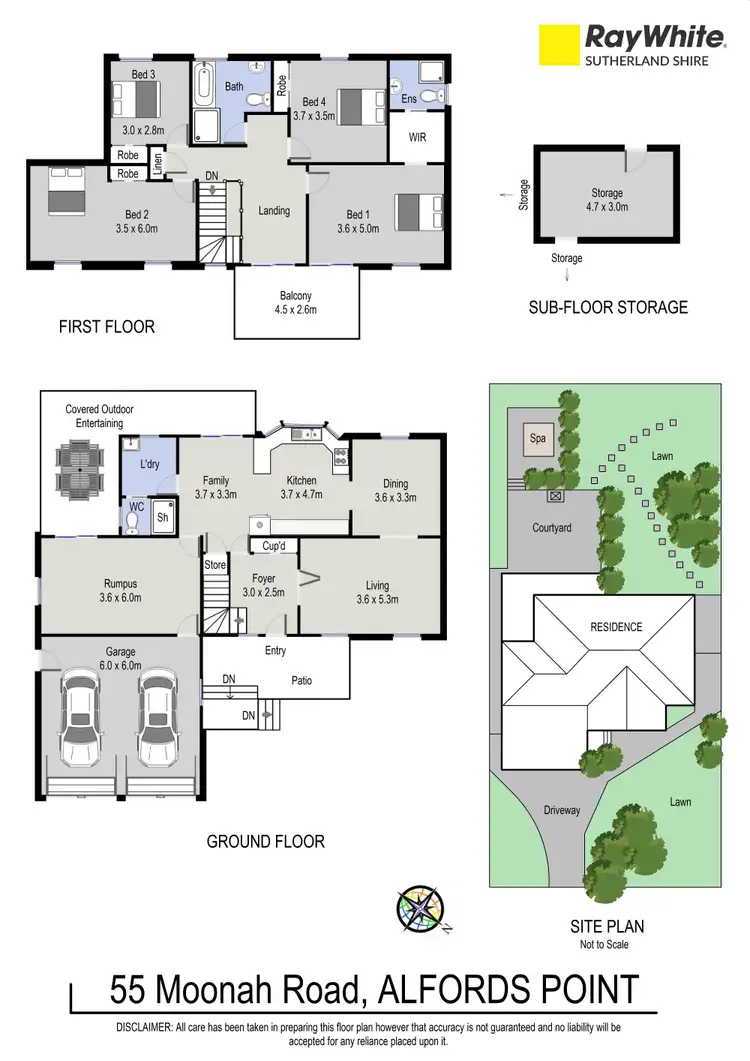 Floorplan of Homely house listing, 55 Moonah Road, Alfords Point NSW 2234