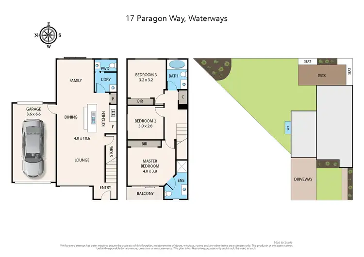 Floorplan of Homely house listing, 17 Paragon Way, Waterways VIC 3195