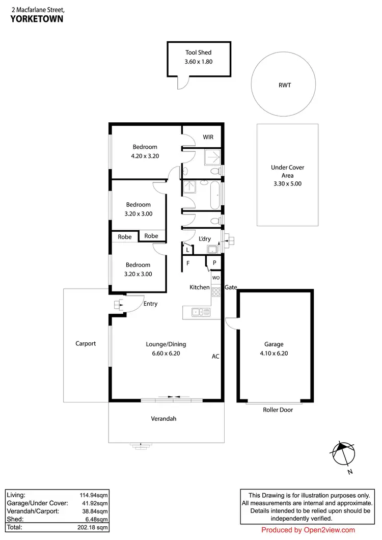 Floorplan of Homely house listing, 2 MacFarlane Street, Yorketown SA 5576