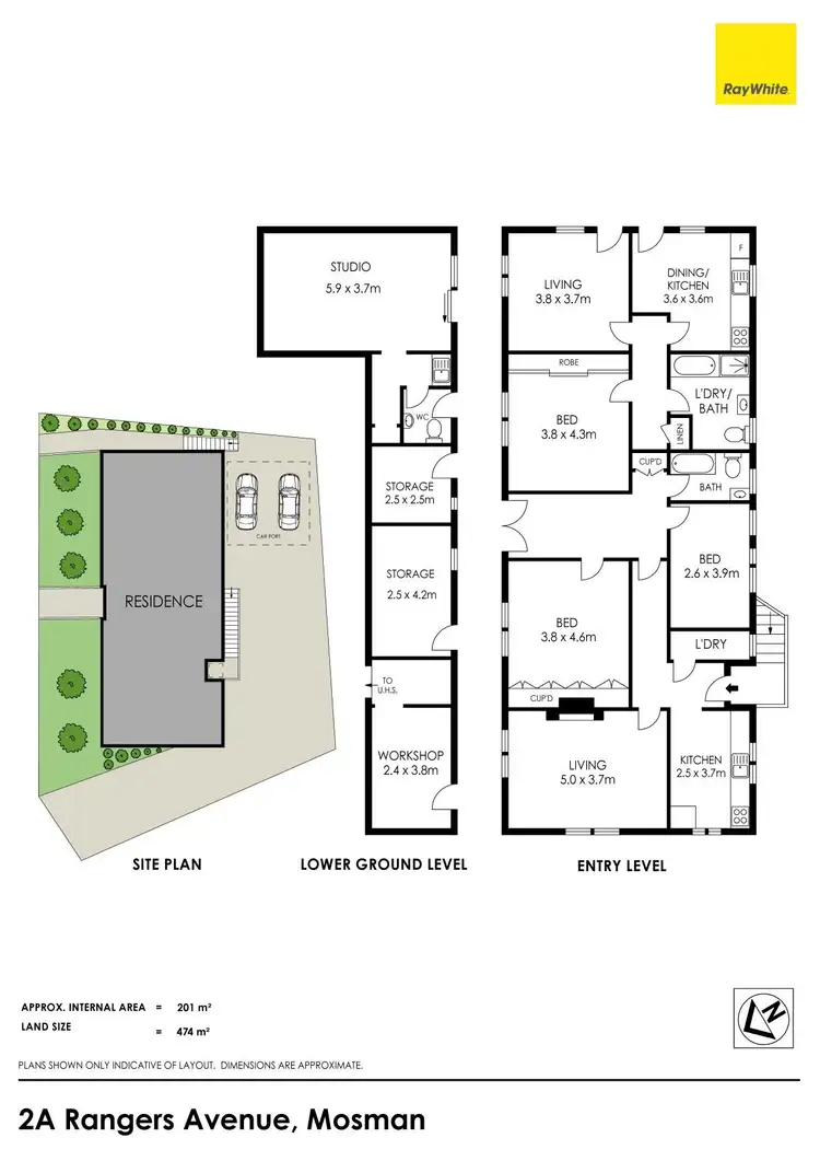 Floorplan of Homely house listing, 2a Rangers Avenue, Mosman NSW 2088