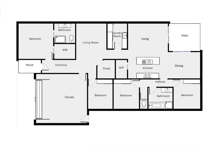 Floorplan of Homely house listing, 14 Midtown Drive, Mildura VIC 3500