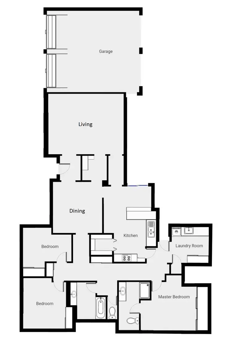 Floorplan of Homely house listing, 6 Johnson Drive, Irymple VIC 3498