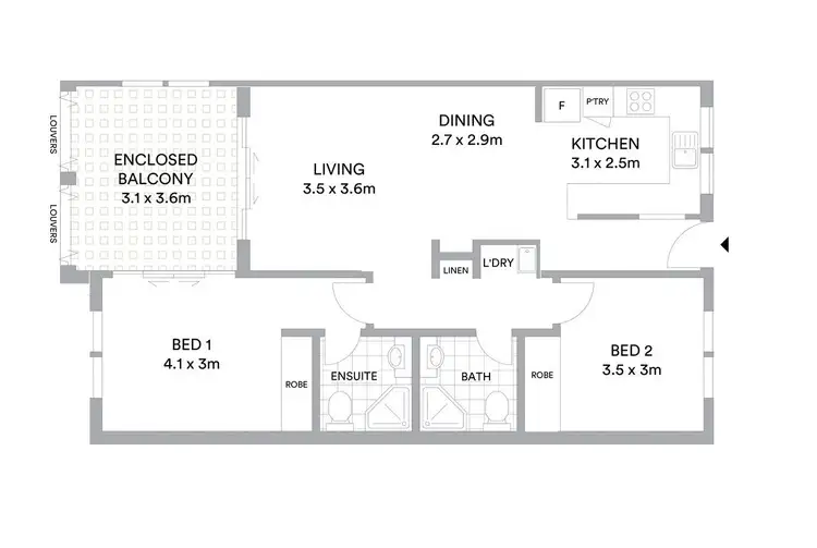 Floorplan of Homely unit listing, 302/41-51 Oonoonba Road, Idalia QLD 4811
