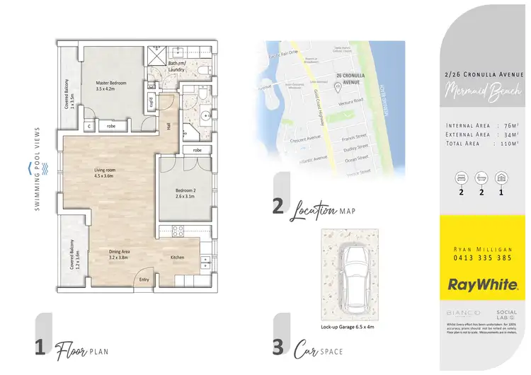 Floorplan of Homely apartment listing, 2/26 Cronulla Avenue, Mermaid Beach QLD 4218