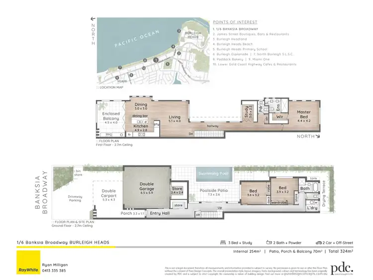 Floorplan of Homely house listing, 1/6 Banksia Broadway, Burleigh Heads QLD 4220
