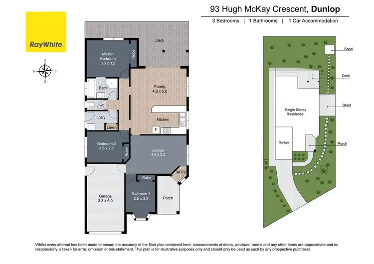Floorplan of Homely house listing, 93 Hugh McKay Crescent, Dunlop ACT 2615