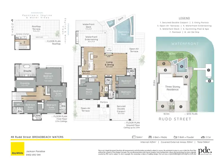 Floorplan of Homely house listing, 48 Rudd Street, Broadbeach Waters QLD 4218