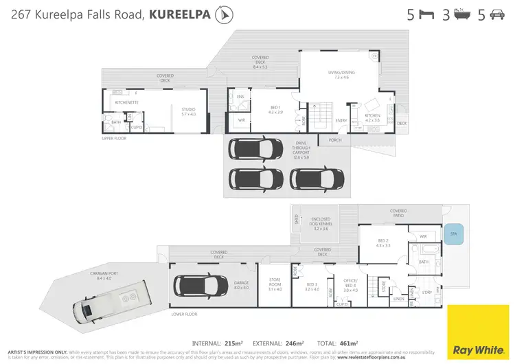 Floorplan of Homely house listing, 267-277 Kureelpa Falls Road, Kureelpa QLD 4560