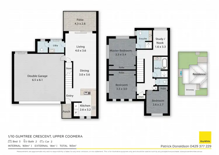 Floorplan of Homely semi-detached listing, 2/10 Gumtree Crescent, Upper Coomera QLD 4209