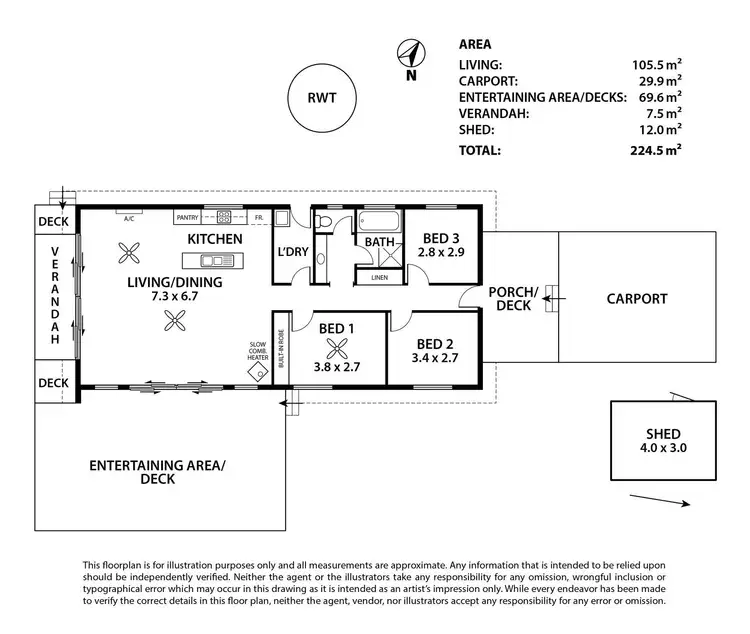 Floorplan of Homely house listing, 156 Main Road, Finniss SA 5255