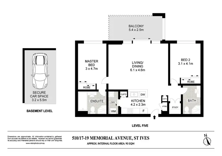 Floorplan of Homely unit listing, 510/17-19 Memorial Avenue, St Ives NSW 2075