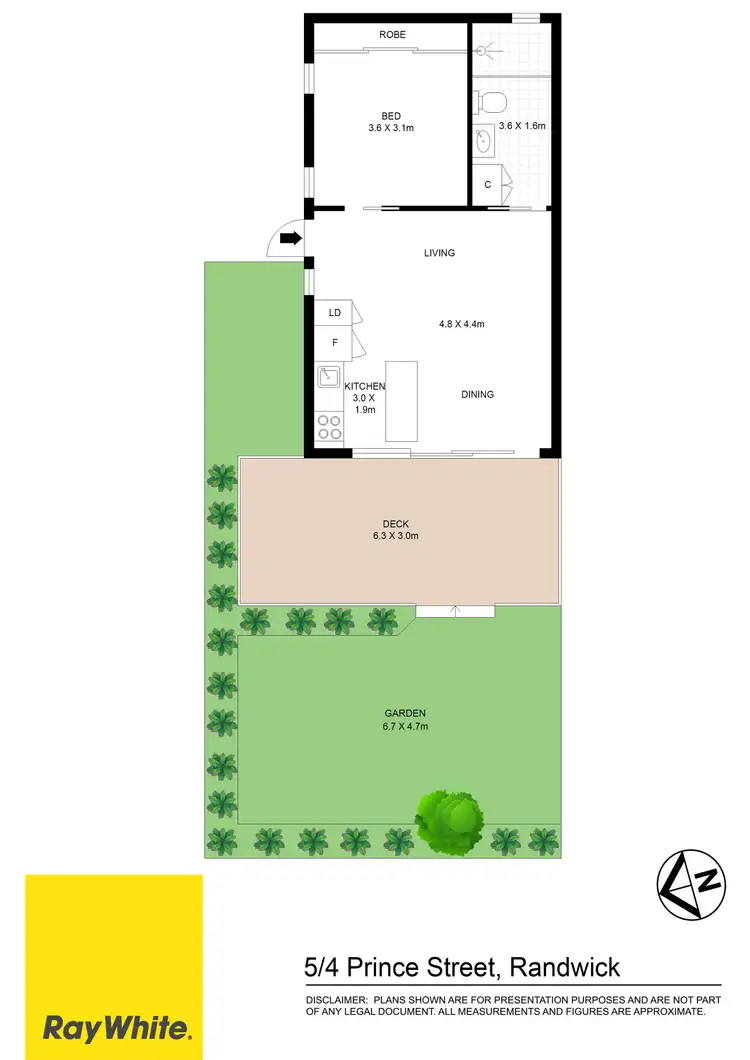 Floorplan of Homely apartment listing, 5/4 Prince Street, Randwick NSW 2031