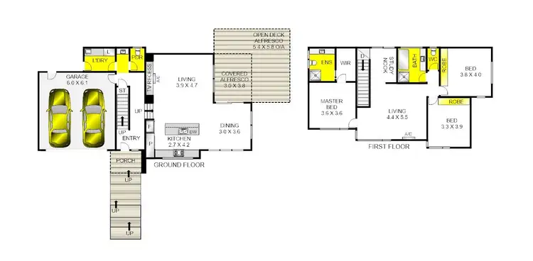 Floorplan of Homely townhouse listing, 100 Province Boulevard, Highton VIC 3216