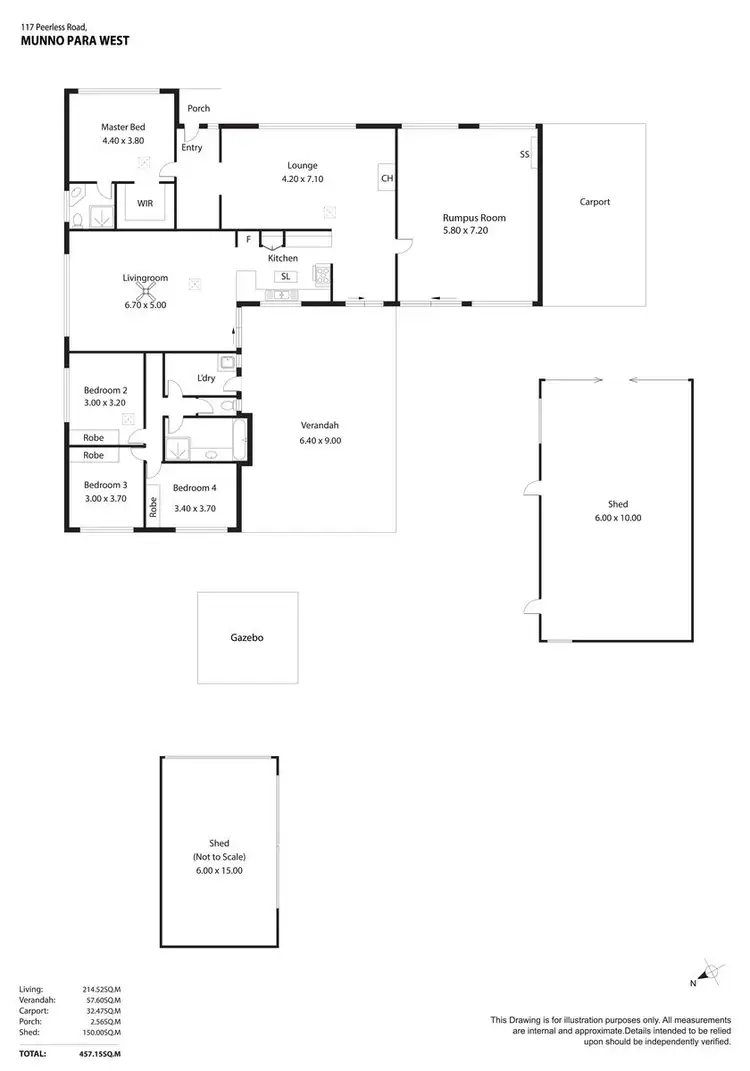 Floorplan of Homely house listing, 117 Peerless Road, Munno Para West SA 5115