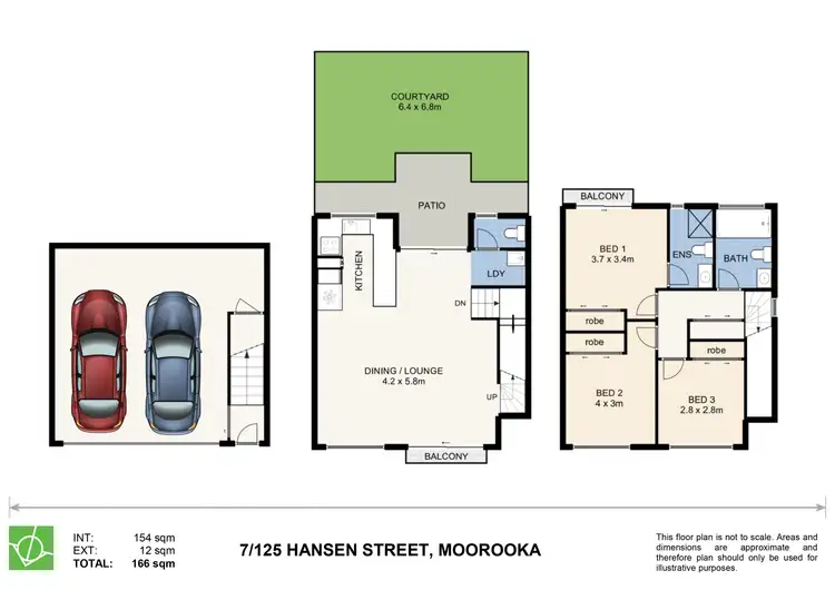 Floorplan of Homely townhouse listing, 7/125 Hansen Street, Moorooka QLD 4105