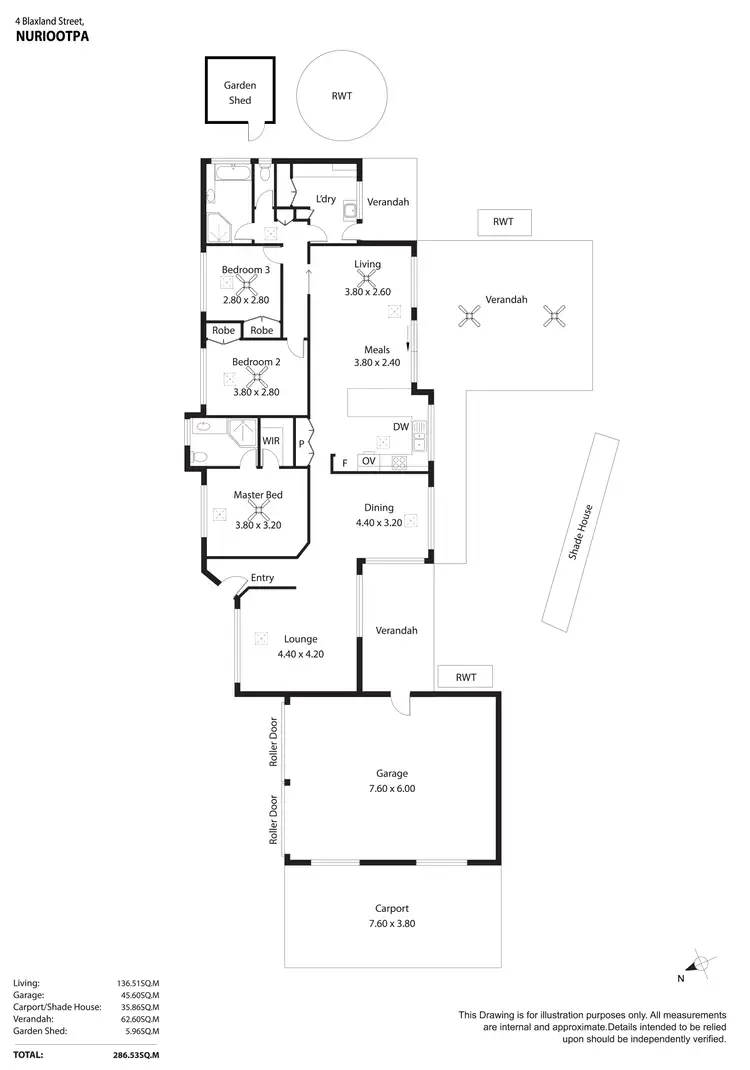 Floorplan of Homely house listing, 4 Blaxland Street, Nuriootpa SA 5355