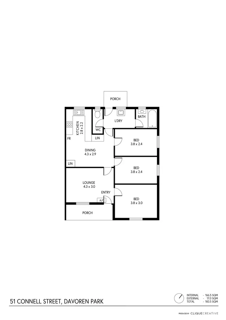 Floorplan of Homely house listing, 49 Connell Street, Davoren Park SA 5113