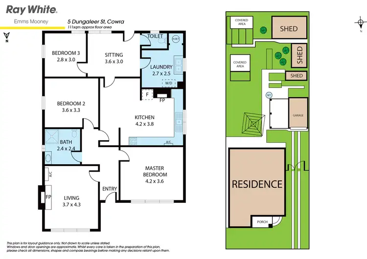 Floorplan of Homely house listing, 5 Dungaleer Street, Cowra NSW 2794