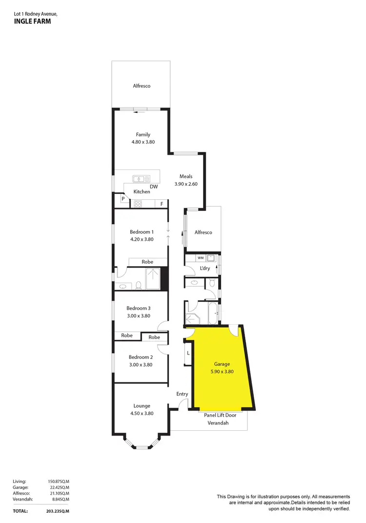 Floorplan of Homely house listing, 13 Rodney Avenue, Ingle Farm SA 5098