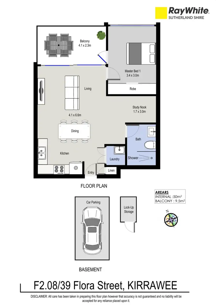 Floorplan of Homely apartment listing, F2.08/39 Flora Street, Kirrawee NSW 2232
