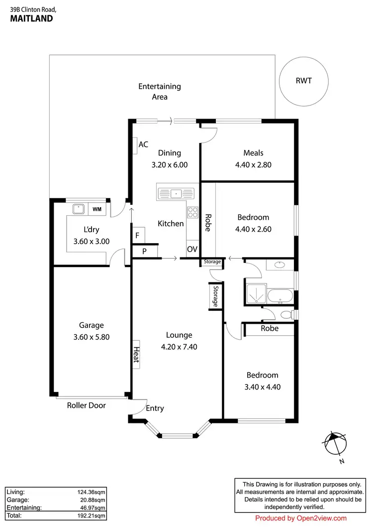 Floorplan of Homely house listing, 39B Clinton Road, Maitland SA 5573