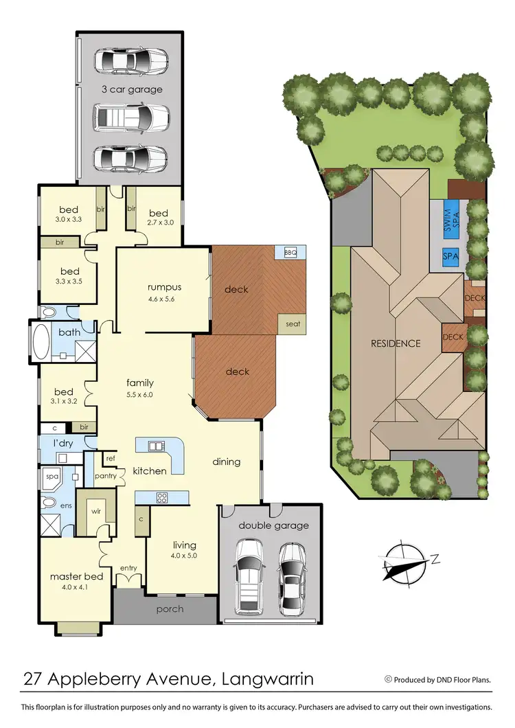 Floorplan of Homely house listing, 27 Apple Berry Avenue, Langwarrin VIC 3910