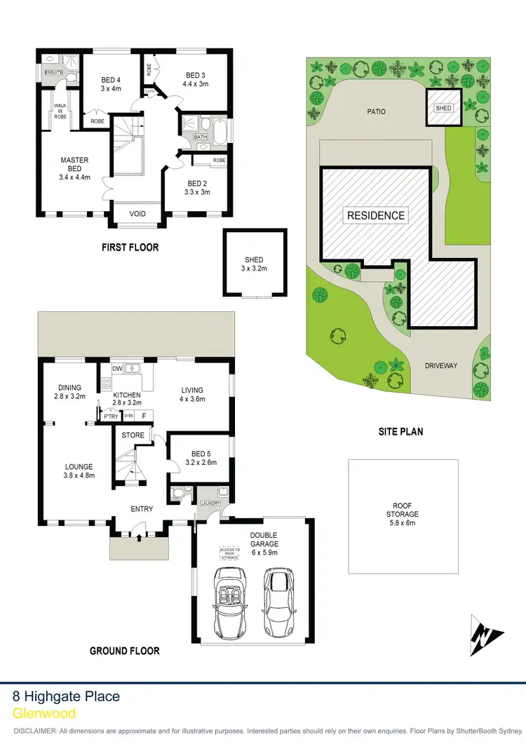 Floorplan of Homely house listing, 8 Highgate Place, Glenwood NSW 2768