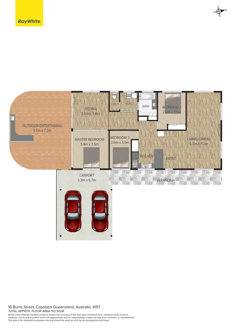 Floorplan of Homely house listing, 16 Burns Street, Capalaba QLD 4157