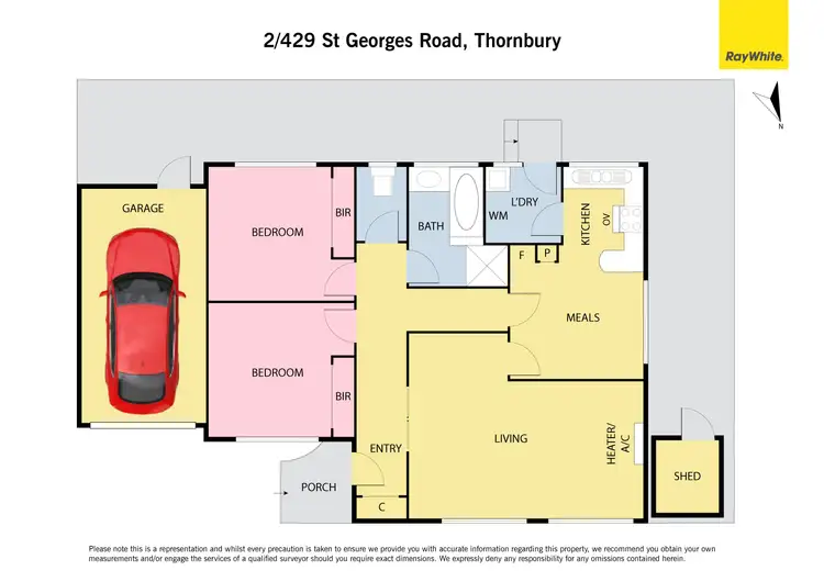 Floorplan of Homely unit listing, 2/429-433 St Georges Road, Thornbury VIC 3071