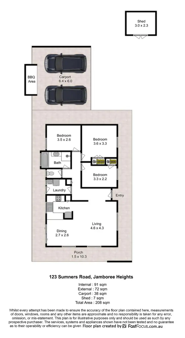 Floorplan of Homely house listing, 123 Sumners Road, Jamboree Heights QLD 4074