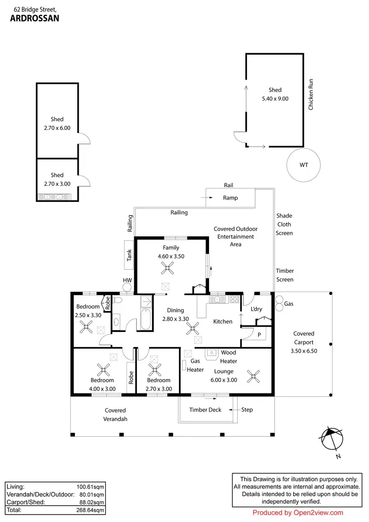 Floorplan of Homely house listing, 62 Bridge Road, Ardrossan SA 5571