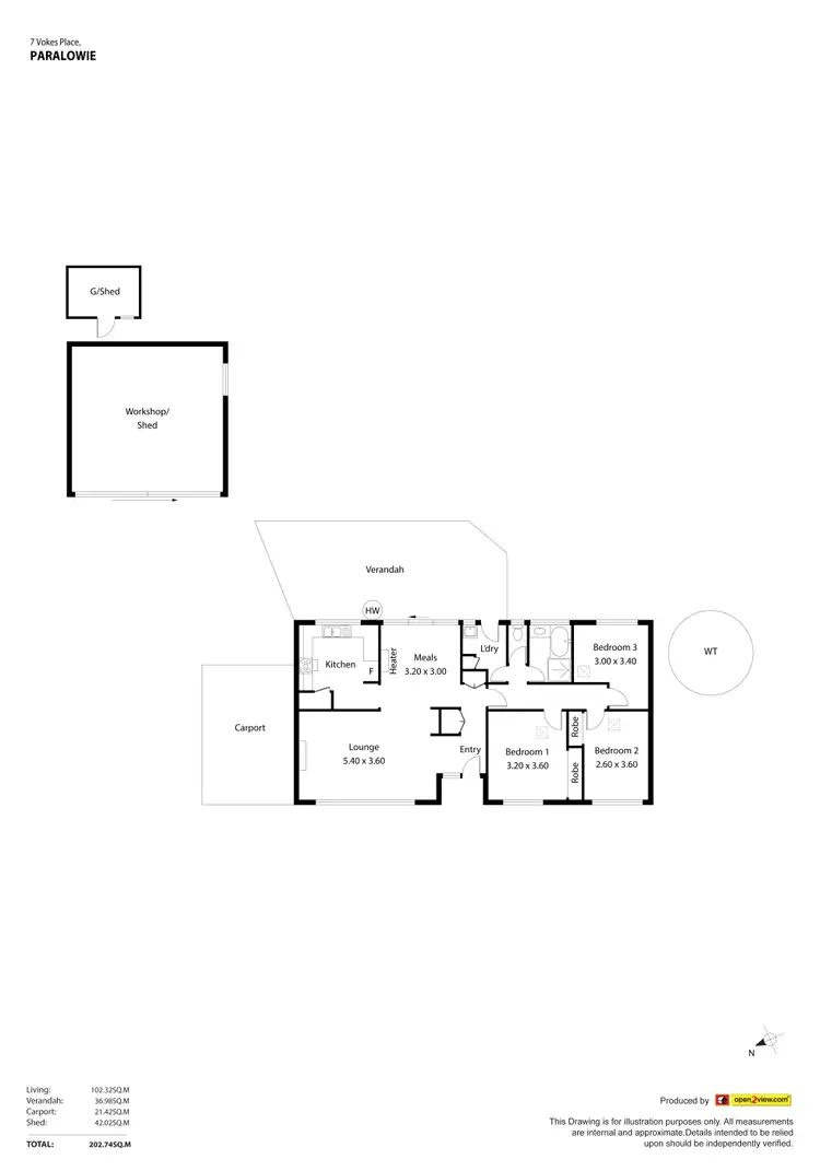 Floorplan of Homely house listing, 7 Vokes Place, Paralowie SA 5108