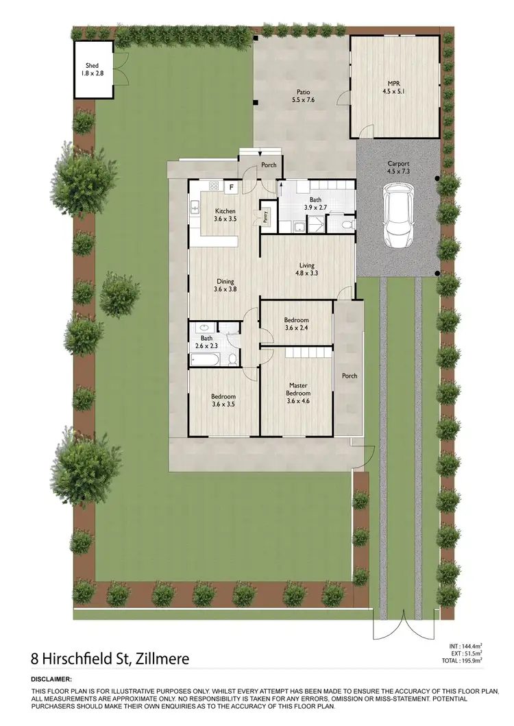 Floorplan of Homely house listing, 8 Hirschfield Street, Zillmere QLD 4034