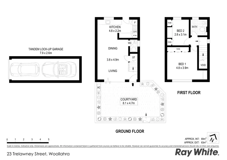 Floorplan of Homely townhouse listing, 23 Trelawney Street, Woollahra NSW 2025