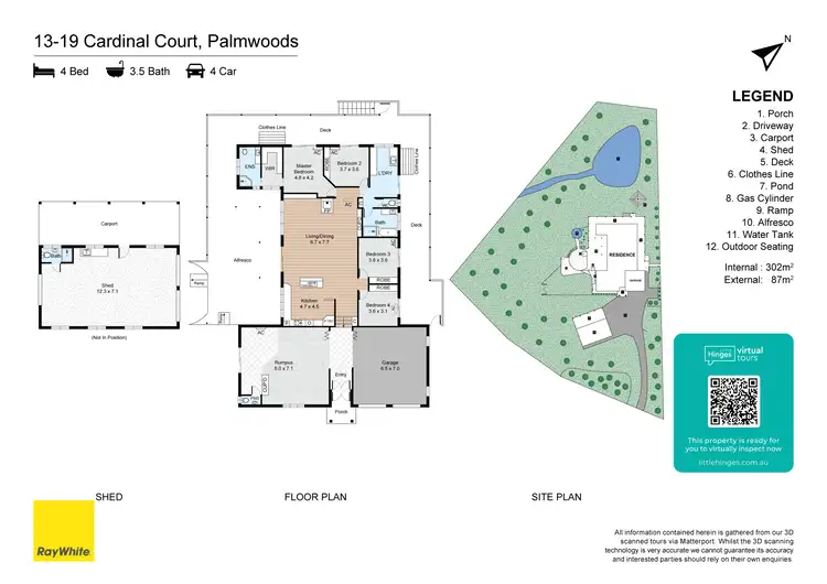 Floorplan of Homely house listing, 13-19 Cardinal Court, Palmwoods QLD 4555