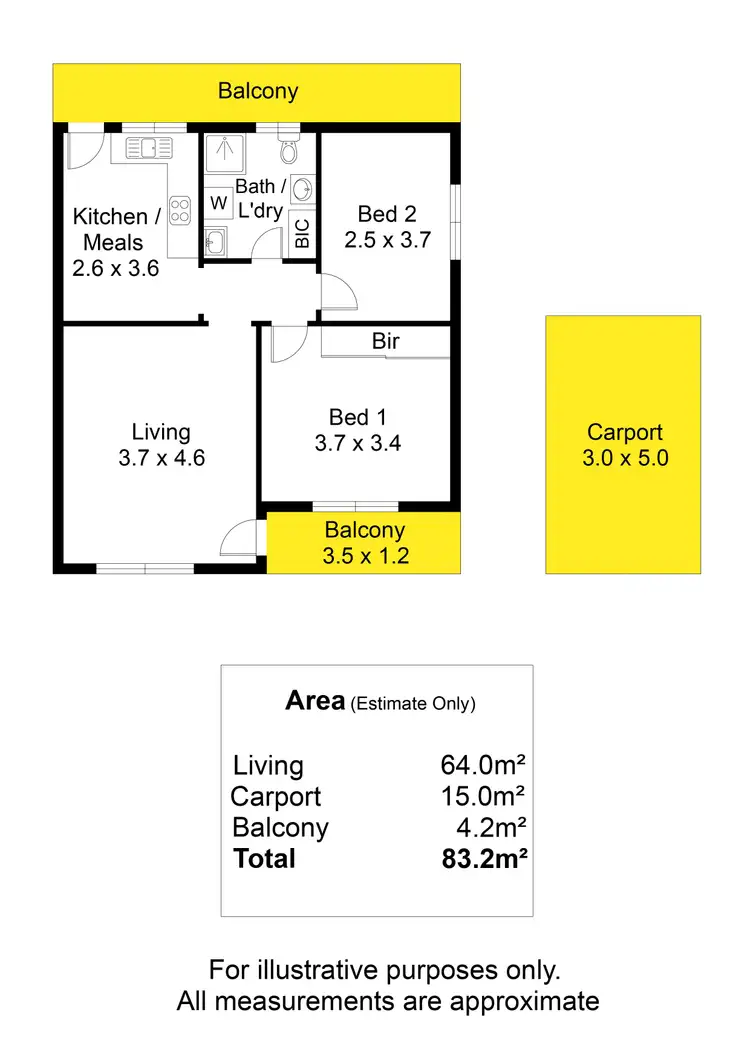 Floorplan of Homely unit listing, 4/20 Kelvin Road, Bedford Park SA 5042